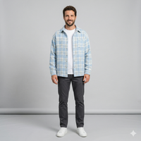 Men's Casual Cotton Henley Shirt - Long Sleeve Button Neck Top