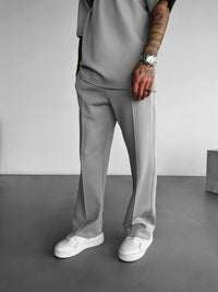 Men's Loose Straight Athleisure Pants — Relaxed Fit All-Season Trousers