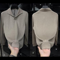 Men's Premium Solid Sweatshirt - Minimalist Crewneck Pullover - front view