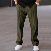 Men's Straight Cargo Sweatpants — Relaxed Fit Casual Jogger Trousers