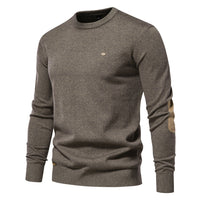 Men's Casual Crewneck Pullover Sweater - Knit Top - styled