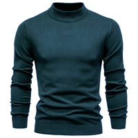 Men's Thick Mock Neck Sweater - Slim Fit Warm Knit Pullover - view 13