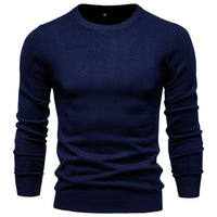 Men's Thick Knit Crewneck Sweater - Slim Fit Pullover - view 12