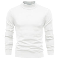 Men's Thick Mock Neck Sweater - Slim Fit Warm Knit Pullover - view 12