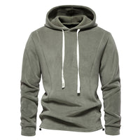 Men's Fleece Stand Collar Sweatshirt - Half Zip Pullover Top - view 13