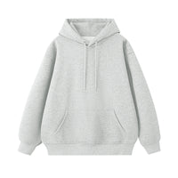 Men's Heavyweight Drop Shoulder Hoodie - Casual Cotton Pullover - detail