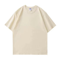 Men's Heavyweight Drop Shoulder T-Shirt - 260g Premium Cotton Crewneck Tee - styled
