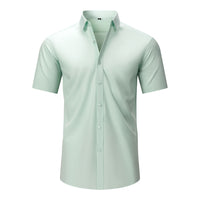 Men's Wrinkle-Free Stretch T-Shirt – Easy Care Short Sleeve