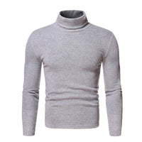 Men's Turtleneck Sweater - Slim Fit Long Sleeve Knit Top - styled