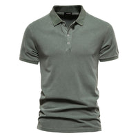 Men's Sport Cotton Polo Shirt - Classic Short Sleeve Collar Tee