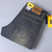 Men's Stretch Straight Leg Jeans - Business Casual Denim - view 14