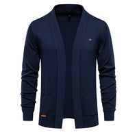 Men's Premium Open Cardigan - Business Knit Sweater Jacket - full body