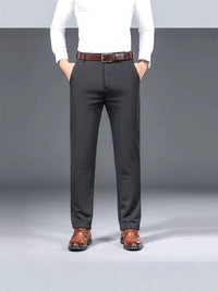 Men's Straight Leg Dress Pants - Business Casual Trousers