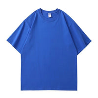Men's Heavyweight Drop Shoulder T-Shirt - 260g Premium Cotton Crewneck Tee - close up