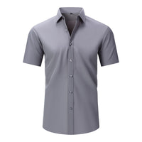 Men's Wrinkle-Free Stretch T-Shirt – Easy Care Short Sleeve