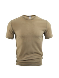 Men's Slim Fit Sports T-Shirt — Breathable Short Sleeve Running Top