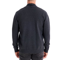 Men's Button Front Cardigan Sweater - Business Casual Knit Top - back view