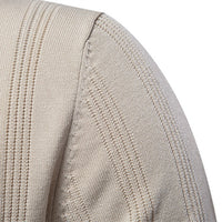 Men's Knit Polo Shirt - Short Sleeve Collared Top - detail