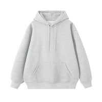 Men's Heavyweight Drop Shoulder Hoodie - Casual Cotton Pullover - close up