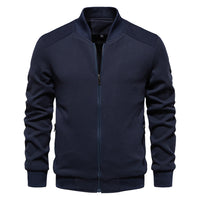 Men's Slim Fit Stand Collar Jacket - Lightweight Casual - view 11