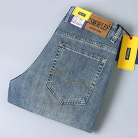 Men's Stretch Straight Leg Jeans - Business Casual Denim - view 12