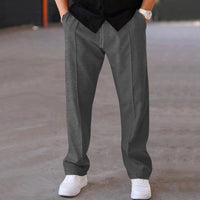 Men's Straight Cargo Sweatpants — Relaxed Fit Casual Jogger Trousers