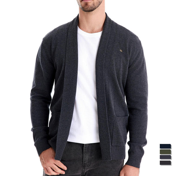 Men's Button Front Cardigan Sweater - Business Casual Knit Top