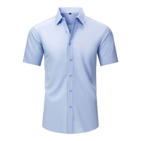 Men's Wrinkle-Free Stretch T-Shirt – Easy Care Short Sleeve