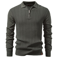 Men's Lightweight Half Zip Sweater - Thin Knit Business Pullover