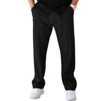 Men's Straight Cargo Sweatpants — Relaxed Fit Casual Jogger Trousers