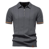 Men's Business Casual Knit Polo - Short Sleeve Collared Top - view 11