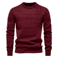 Men's Premium Crewneck Pullover - Solid Knit Sweater - view 12