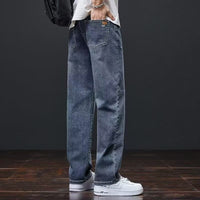 Men's Stretch Loose Straight Jeans - side view