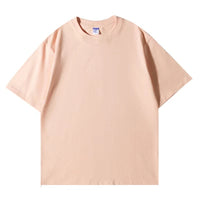Men's Heavyweight Drop Shoulder T-Shirt - 260g Premium Cotton Crewneck Tee - fabric detail