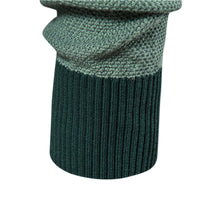 Men's British Stripe Crewneck Sweater - Classic Knit Pullover - detail
