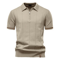 Men's Business Casual Knit Polo - Short Sleeve Collared Top - view 17