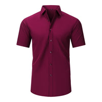 Men's Wrinkle-Free Stretch T-Shirt – Easy Care Short Sleeve