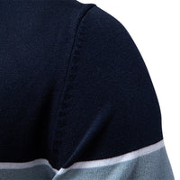 Men's Color Block Knit Polo - Short Sleeve Casual Collar Top - side view