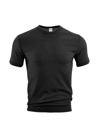 Men's Slim Fit Sports T-Shirt — Breathable Short Sleeve Running Top