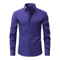 Men's Wrinkle-Free Stretch Dress Shirt - Easy Care Button Down - view 11