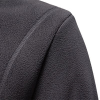 Men's Mock Neck Half Zip Sweater - Solid Knit Base Layer - side view