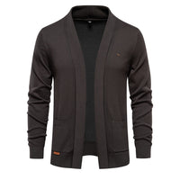 Men's Premium Open Cardigan - Business Knit Sweater Jacket - back view