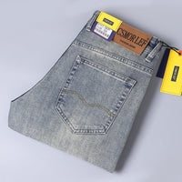 Men's Stretch Straight Leg Jeans - Business Casual Denim - view 16