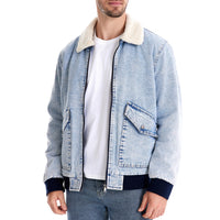 Men's Contrast Trim V-Neck Sweater - Knit Button Cardigan - detail