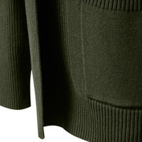 Men's Button Front Cardigan Sweater - Business Casual Knit Top - side view