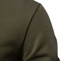 Men's Solid Crewneck Sweatshirt - Relaxed Fit Long Sleeve - side view