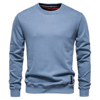 Men's Solid Crewneck Sweatshirt - Relaxed Fit Long Sleeve - view 11