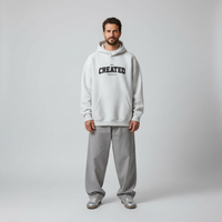 Men's Oversized Hooded Sweatshirt - Heavy Cotton Street Style Top
