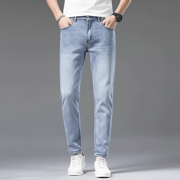 Men's Slim Cropped Stretch Jeans