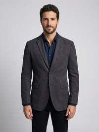 Men's Slim Fit Wool Blend Overcoat - Short Length